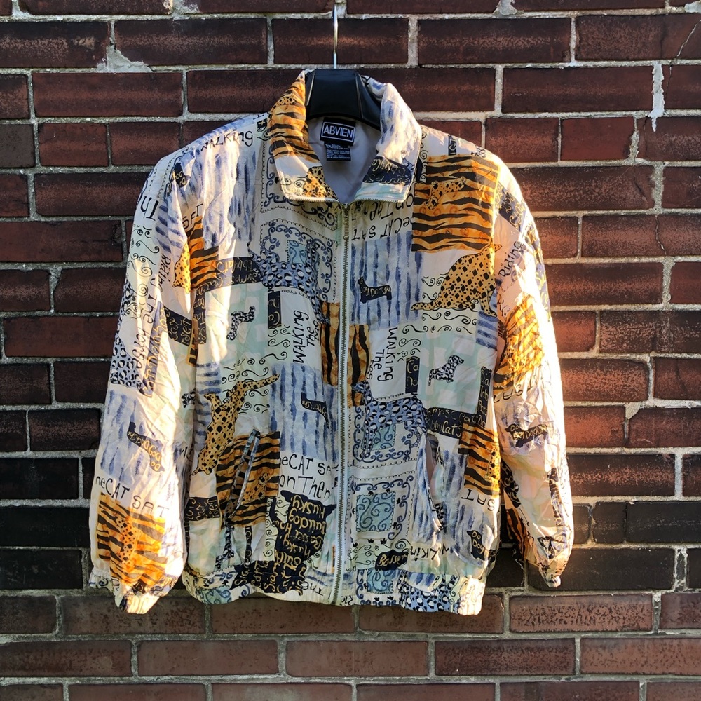 Vintage Silk Bomber Jacket